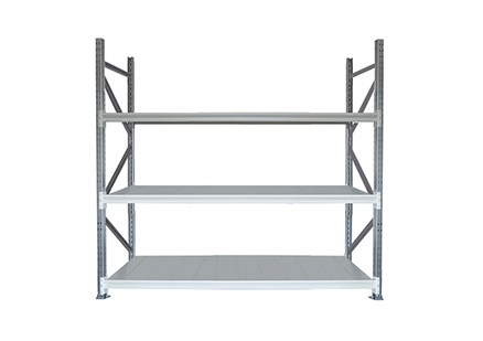 Longspan 3 Shelving - 600mm Deep - 3 Steel Shelves